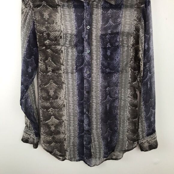 Equipment snakeskin silk printed blouse‎ - Picture 3 of 4